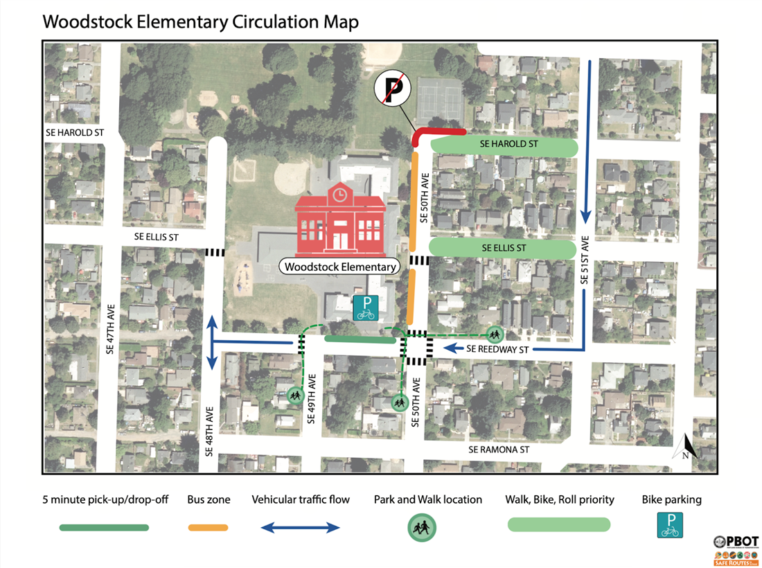 Woodstock Elementary Circulation Map